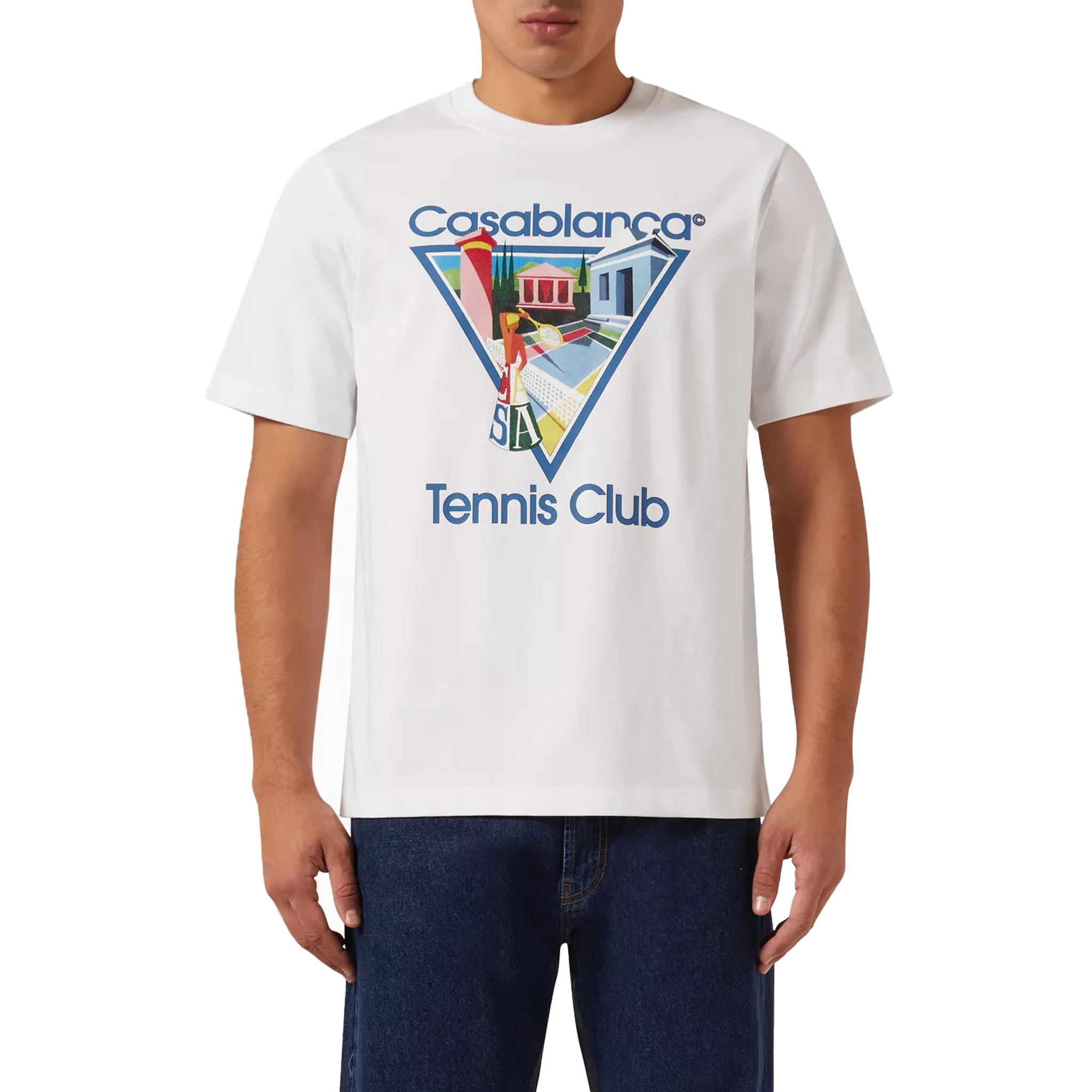 CASABLANCA LA JOUEUSE TENNIS CLUB T-SHIRT