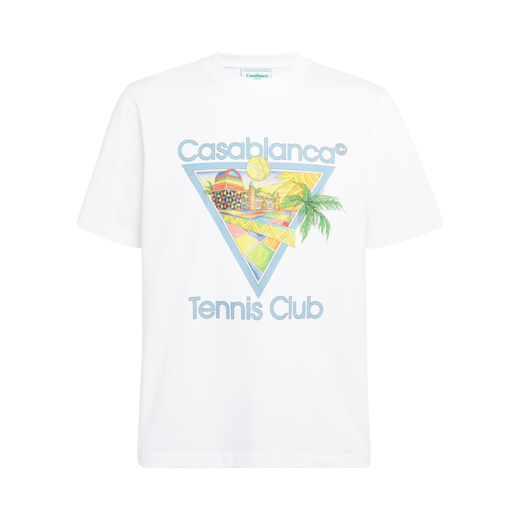 CASABLANCA TENNIS CLUB T-SHIRT WHITE